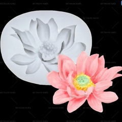 Khuôn Silicon - Mặt Ép Hoa Sen - Sen Cánh Rũ 4.5cm