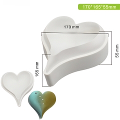 Khuôn Silicon - Vĩ Đế Tim 17Cm