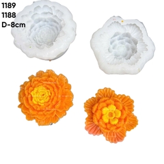 Khuôn Silicon - Hoa Mẫu Đơn Nhuỵ - 8cm