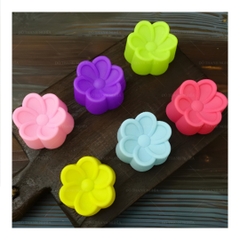 [10 cup] Khuôn Silicon - Cup Set 5cm - M18 - Hoa Sứ