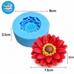 Khuôn Silicon Hoa Cúc Cánh Thẳng - Cúc Đồng Tiền 6.5cm