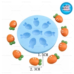 Khuôn Silicon - Rau Củ - Cà Rốt 8c