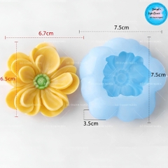 Khuôn Silicon - Khuôn Hoa Mẫu Đơn J-5597