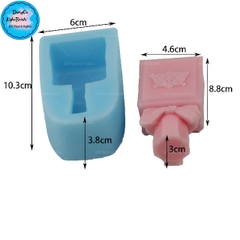 Khuôn Silicon - Chai Nước Hoa - Nơ 8.4cm