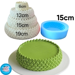 Khuôn Silicon - Đế Sen Thái Tầng - 15cm Cao 4.4cm