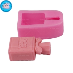 Khuôn Silicon - Chai Nước Hoa - Nơ 8.4cm