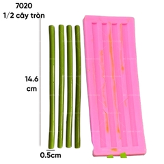 Khuôn Silicon - Cành Nhánh cây tròn Dài - 14.6cm