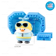 Khuôn Silicon - Động Vật - Vịt Cà Vạt 2 Mảnh Túi 8.3cm