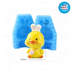 Khuôn Silicon - Động Vật - Vịt 2 Mảnh Túi 8cm