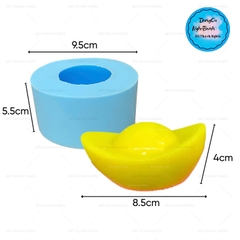 Khuôn Silicon Thỏi Vàng Lớn 6cm