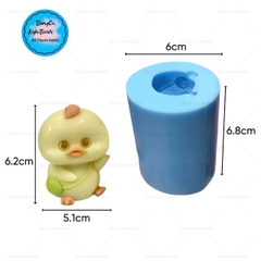 Khuôn Silicon - Động Vật - Vịt Đeo Giỏ