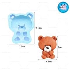 Khuôn Silicon - Động Vật - Gấu Teddy Tay