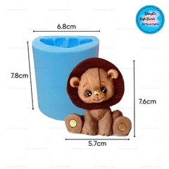 Khuôn Silicon - Động Vật - Con Sư Tử 7.3cm