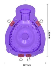 Vĩ Nhựa Cứng - 2 Mảnh - Chai Rượu XO - 15x10cm