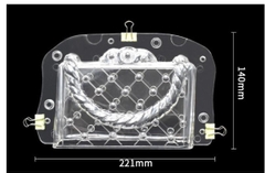 Vĩ Nhựa Cứng - 2 Mảnh - Túi Xách To - 18x2cm