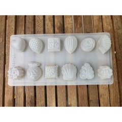 Vĩ Nhựa PP - 12 Mẫu Hoa Lá - yt 053 Khay Đá