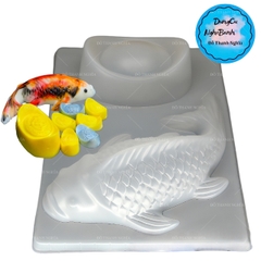Vĩ Nhựa PP - Cá Chép 23cm - 1c - Cá 23cm và Thỏi Vàng 12cm
