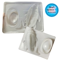 Vĩ Nhựa PP - Cá Chép 23cm - 1c - Cá 23cm và Thỏi Vàng 12cm