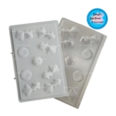 Vĩ Nhựa PP - Cá Mini - YT096 - 9c - 6 Cá 2 Lá Sen