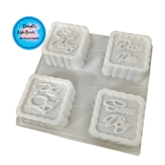 Vĩ Nhựa PP - Chữ 9cm - YB382 - Cát Tường ĐV PQ SV - Vuông