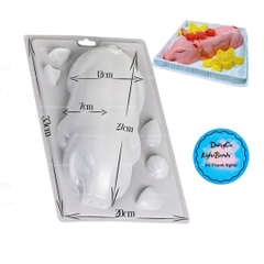 Vĩ Nhựa PP - Động Vật - YB360 - Con Heo Quay Lớn 27x12cm Cao 7cm