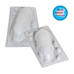 Vĩ Nhựa PP - Động Vật - YB360 - Con Heo Quay Lớn 27x12cm Cao 7cm