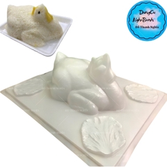 Vĩ Nhựa PP - Động Vật - YT380 - Con Gà Quay Kèm Lá 20x14 Cao 10cm