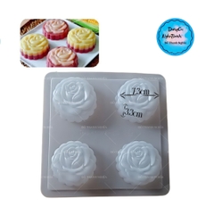 Vĩ Nhựa PP - Hoa - YT101 - Hoa Hồng 7.3x3.3cm