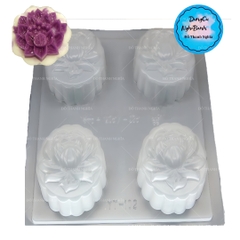 Vĩ Nhựa PP - Hoa - YT102 - Hoa Sen 7.3x3.3cm