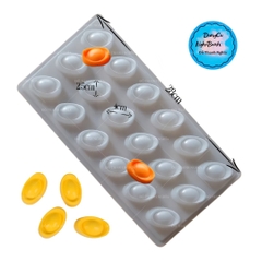 Vĩ Nhựa PP - Thỏi Vàng - 18c - 4cm - Trơn