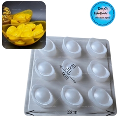 Vĩ Nhựa PP - Thỏi Vàng - 9c - 6cm - Trơn