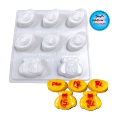 Vĩ Nhựa PP - Thỏi Vàng - TN72 - 8c - Túi Tài Lộc 6cm
