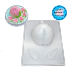 Vĩ Nhựa PP - Trái Đào - YB352 - 1c - Trái Đào 15cm kèm Lá