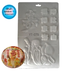 Vĩ Nhựa PP - Trái Đào - YT079 - Ông Thọ Chữ