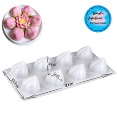 Vĩ Nhựa PP - Trái Đào - YT092 - 8c - Đào 4.5x32cm