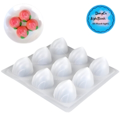 Vĩ Nhựa PP - Trái Đào - YT093 - 9c - Đào 5.5x4.1cm