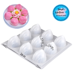 Vĩ Nhựa PP - Trái Đào - YT093 - 9c - Đào 5.5x4.1cm