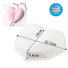 Vĩ Nhựa PP - Trái Tim Kim Cương 19cm