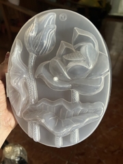 VT20-30 - Khuôn Nhựa RCT - Oval 20cm - Hoa Sen Lá Sen