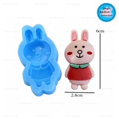 Khuôn Silicon - Động Vật - Con Thỏ Má Hồng 6cm