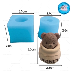 Khuôn Silicon - Động Vật - Gấu Honey 3.5cm