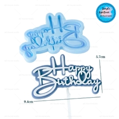 Khuôn Silicon - Chữ Happy - Đứng 9.4cm