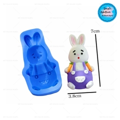 Khuôn Silicon - Động Vật - Con Thỏ  Cà Rốt 7cm 2c