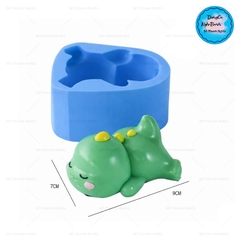 Khuôn Silicon Động Vật Con Khủng Long Nằm 9cm