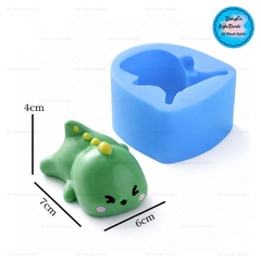 Khuôn Silicon Động Vật Con Khủng Long Nằm 7cm