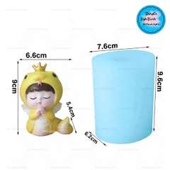 Khuôn Silicon - Động Vật - Con Rắn Chấp Tay 8.8cm