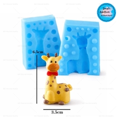 Khuôn Silicon - Động Vật - Con Hươu Cao Cổ 2 Mảnh 6.5cm