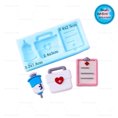 Khuôn Silicon - Bác Sĩ - Túi Y Tế Bơm Sổ 3c