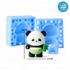 Khuôn Silicon - Động Vật - Gấu Trúc 2 Mảnh 5.5cm Đứng