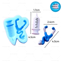 Khuôn Silicon - Bác Sĩ -  Bơm Ống Nghe 2c